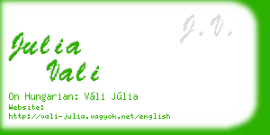 julia vali business card