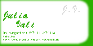 julia vali business card